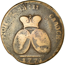 Coin, MOLDAVIA & WALLACHEA, Catherine II, 2 Para 3 Kopeck, 1774, Sadogura