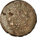 Coin, FRENCH STATES, ANTWERP, 10 Centimes, 1814, Anvers, F(12-15), Bronze