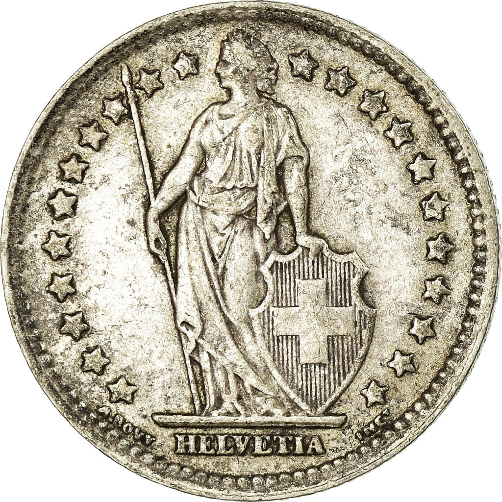 Coin, Switzerland, Franc, 1943, Bern, VF(30-35), Silver, KM:24