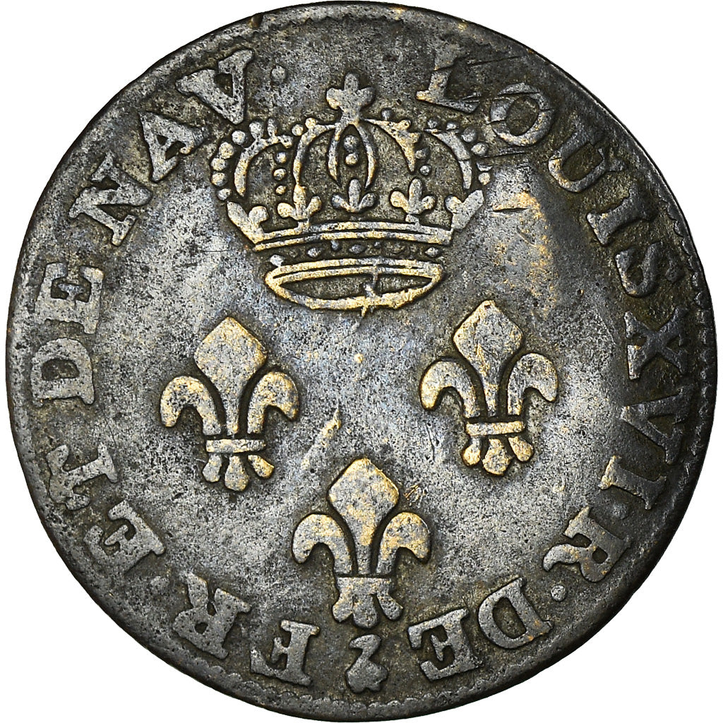 Coin, FRENCH GUIANA, Louis XVI, 2 Sous, 1782, Paris, VF(30-35), Billon, KM:1