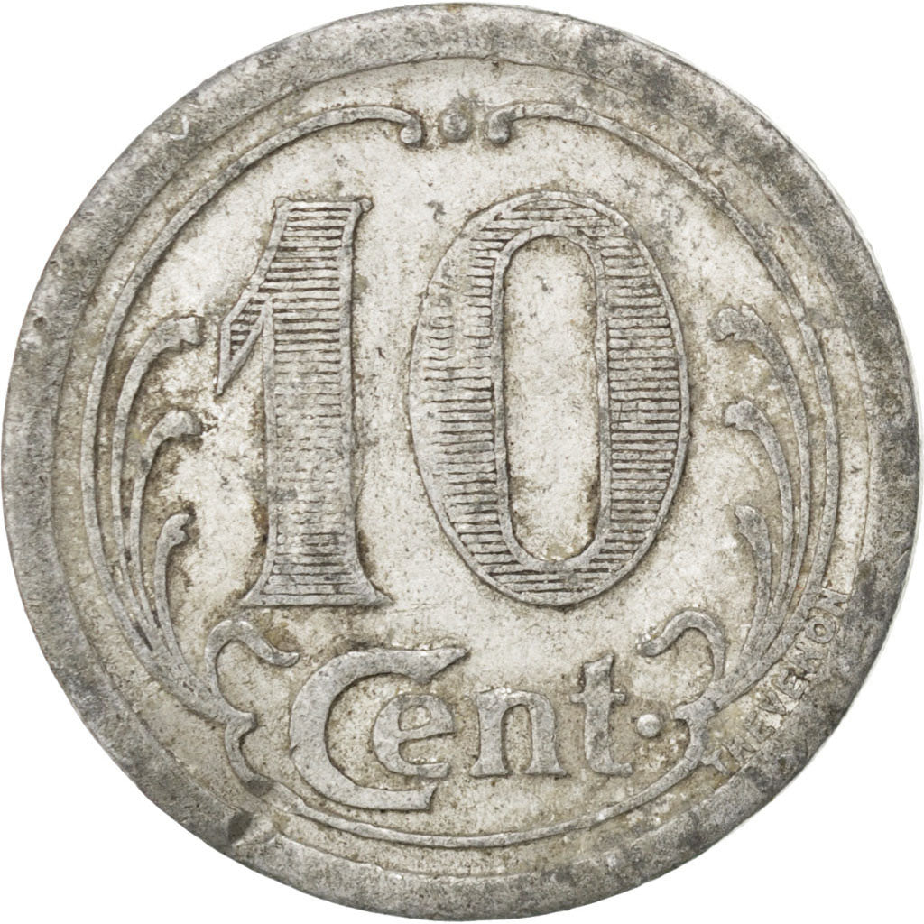 France, 10 Centimes, 1922, VF(20-25), Aluminium, Elie #10.1, 1.12
