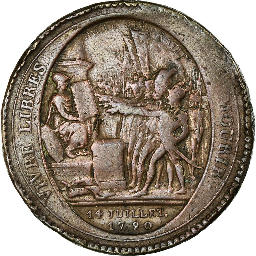 Monnaie, France, Monneron, 5 Sols, 1792, Paris, TB, Bronze