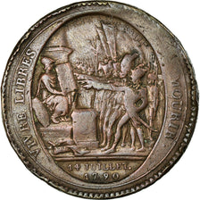 Monnaie, France, Monneron, 5 Sols, 1792, Paris, TB, Bronze
