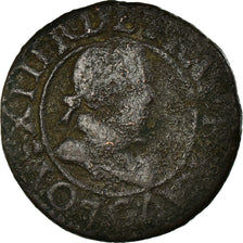 Munten, Frankrijk, Louis XIII, Double tournois, buste enfantin, Double Tournois
