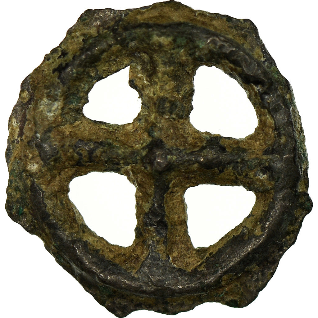 Monnaie, Rouelles gauloises, Rouelle, TTB+, Potin