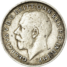 Coin, Great Britain, George V, 3 Pence, 1917, AU(50-53), Silver, KM:813
