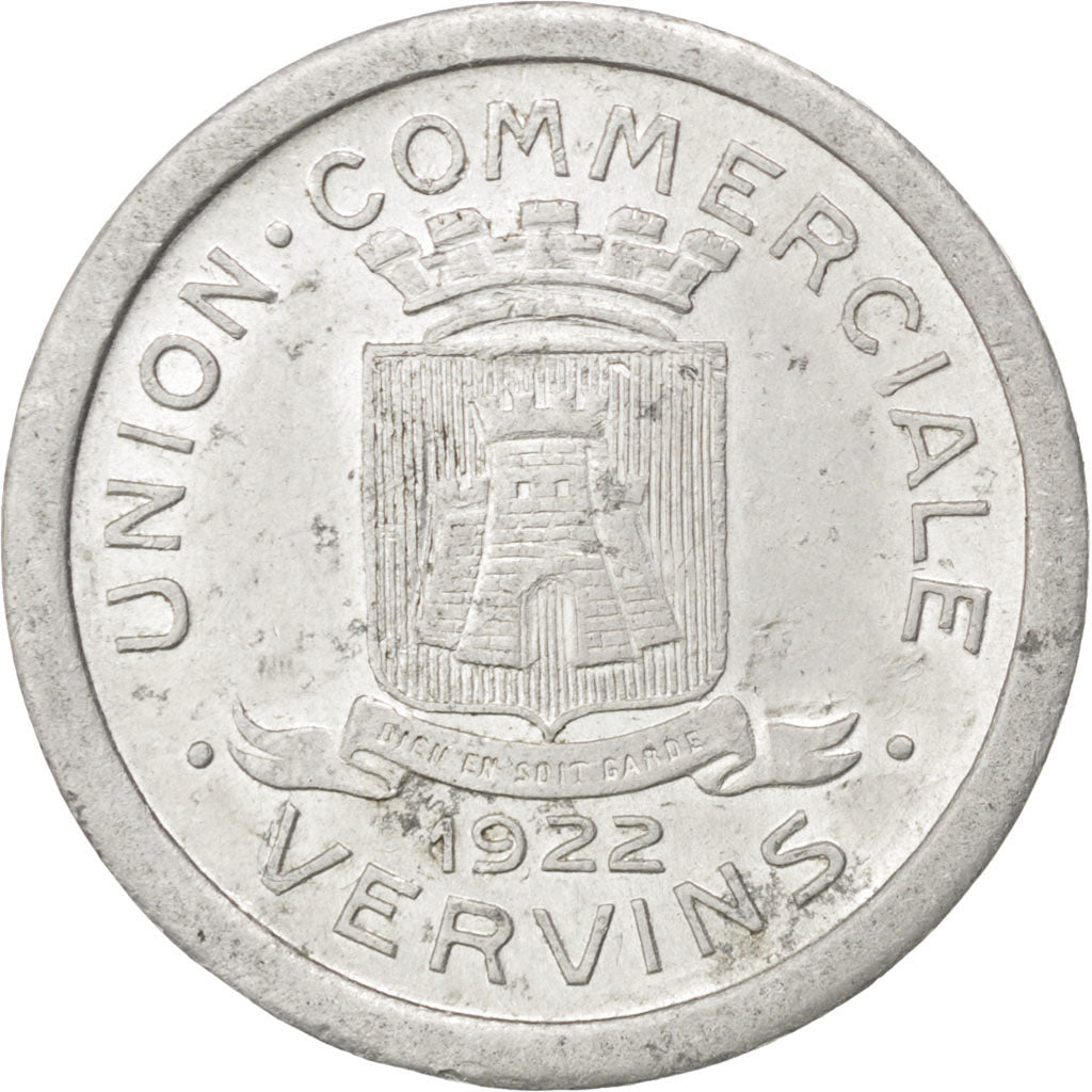 France, 10 Centimes, 1922, AU(55-58), Aluminium, Elie #10.1, 1.12