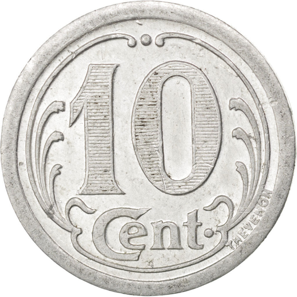 France, 10 Centimes, 1922, AU(55-58), Aluminium, Elie #10.1, 1.12