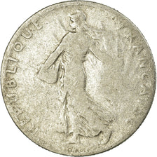 Moeda, França, Semeuse, 50 Centimes, 1902, Paris, F(12-15), Prata, KM:854