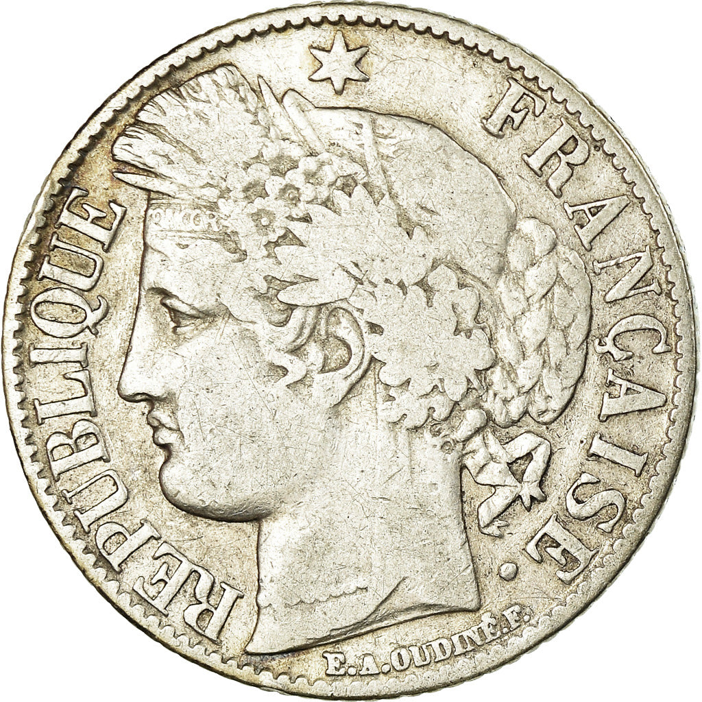 Coin, France, Cérès, Franc, 1888, Paris, VF(30-35), Silver, KM:822.1
