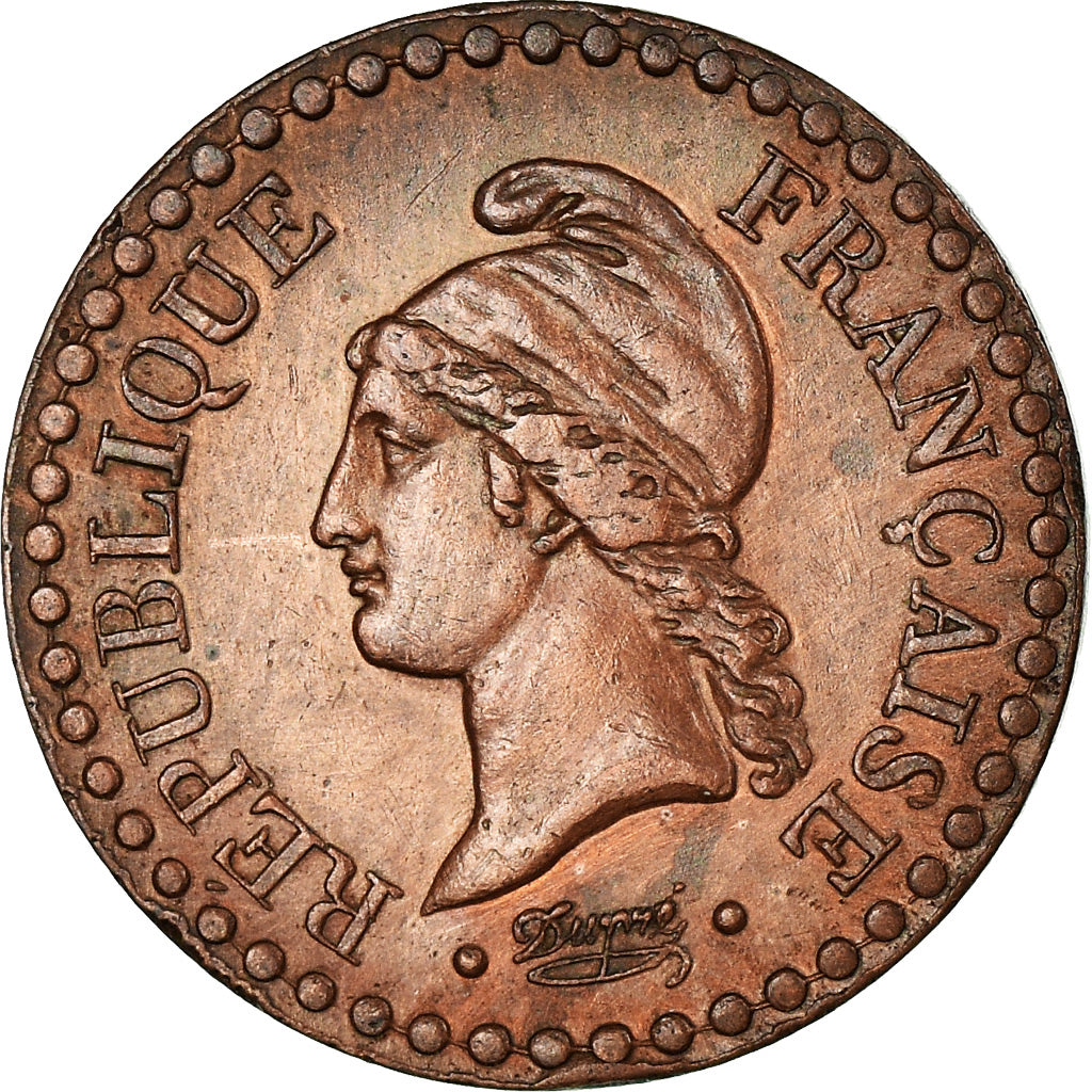 Münze, Frankreich, Dupré, Centime, 1848, Paris, VZ+, Bronze, KM:754