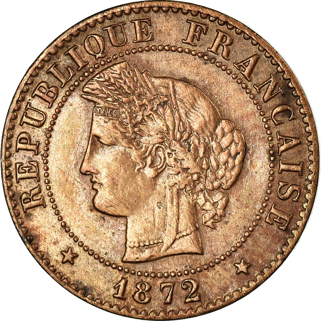 Monnaie, France, Cérès, Centime, 1872, Paris, TTB, Bronze, KM:826.1, Le