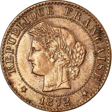 Monnaie, France, Cérès, Centime, 1872, Paris, TTB, Bronze, KM:826.1, Le