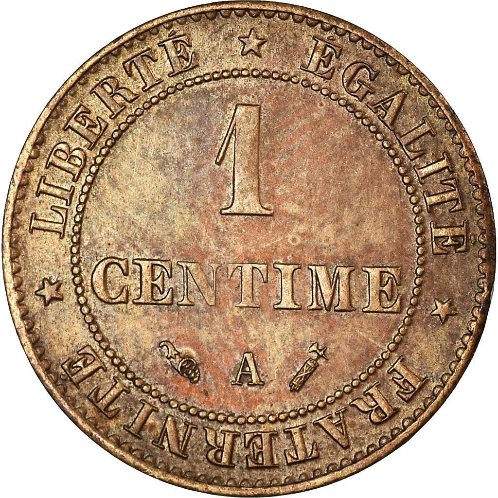 Moneta, Francia, Cérès, Centime, 1890, Paris, SPL, Bronzo, KM:826.1