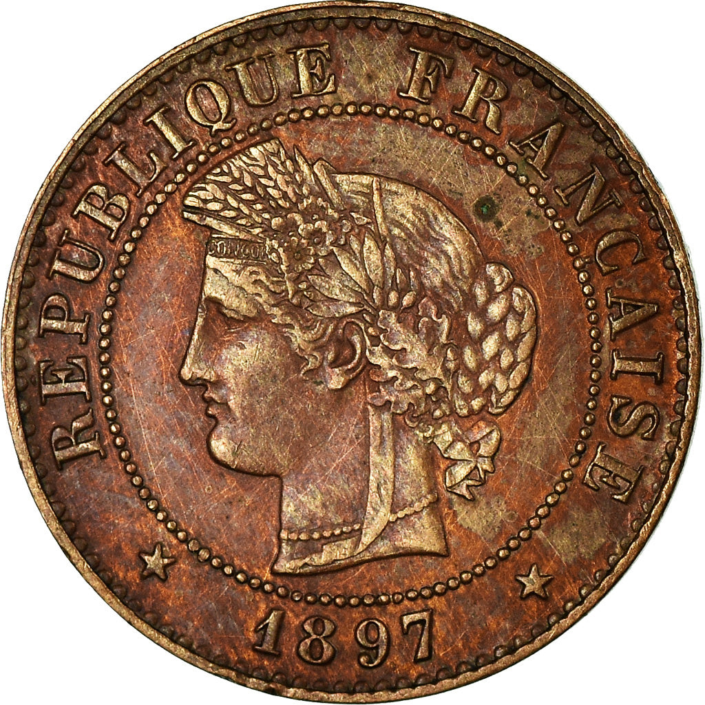 Munten, Frankrijk, Cérès, Centime, 1897, Paris, PR, Bronze, KM:826.1