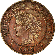 Munten, Frankrijk, Cérès, Centime, 1897, Paris, PR, Bronze, KM:826.1