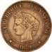 Moneta, Francia, Cérès, 2 Centimes, 1879, Paris, BB, Bronzo, KM:827.1, Le