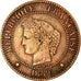 Coin, France, Cérès, 2 Centimes, 1889, Paris, EF(40-45), Bronze, KM:827.1