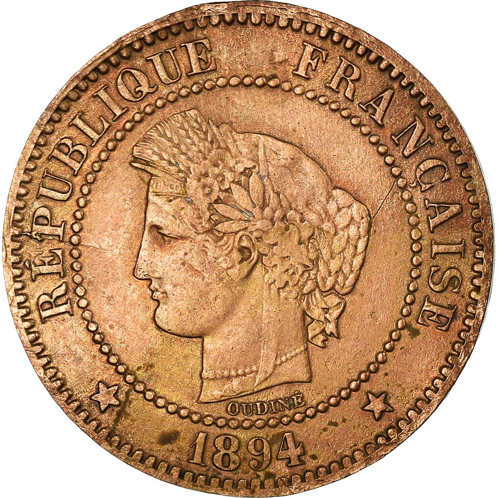 Coin, France, Cérès, 2 Centimes, 1894, Paris, EF(40-45), Bronze, KM:827.1