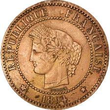 Coin, France, Cérès, 2 Centimes, 1894, Paris, EF(40-45), Bronze, KM:827.1