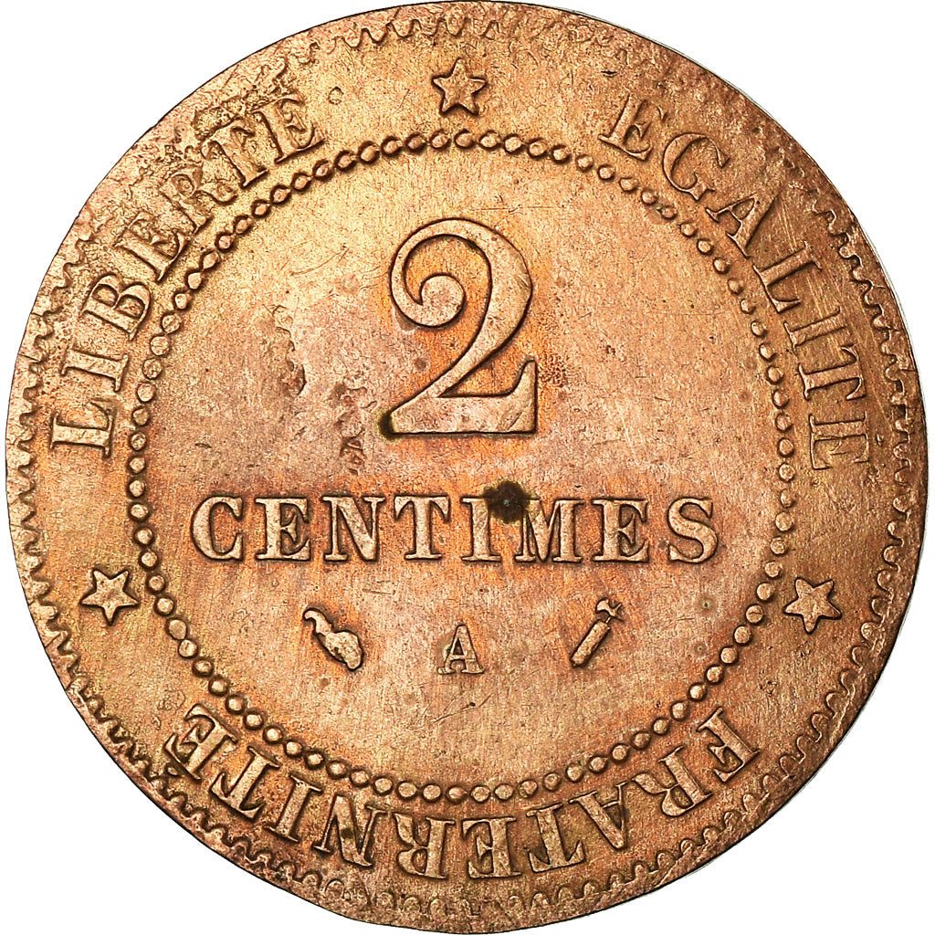 Coin, France, Cérès, 2 Centimes, 1894, Paris, EF(40-45), Bronze, KM:827.1