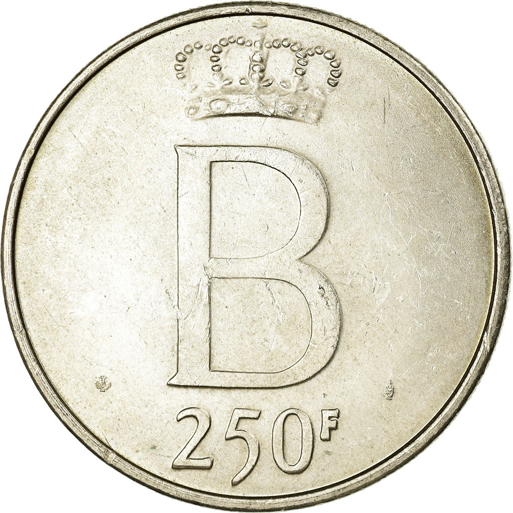 Moneta, Belgio, 250 Francs, 250 Frank, 1976, Brussels, BB+, Argento, KM:157.1