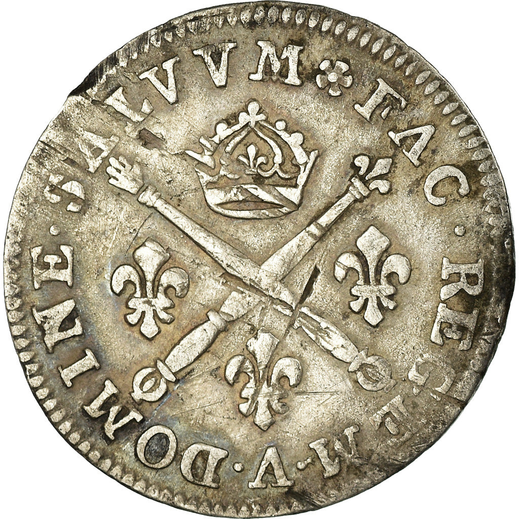 Münze, Frankreich, Louis XIV, 10 Sols aux insignes, 10 Sols-1/8 Ecu, 1704