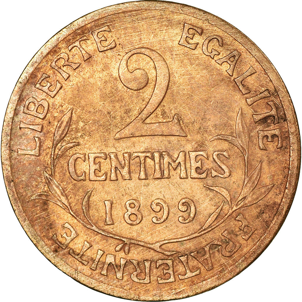 Münze, Frankreich, Dupuis, 2 Centimes, 1899, Paris, SS, Bronze, KM:841