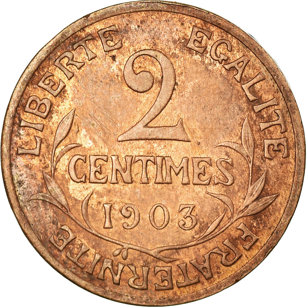 Coin, France, Dupuis, 2 Centimes, 1903, Paris, EF(40-45), Bronze, KM:841
