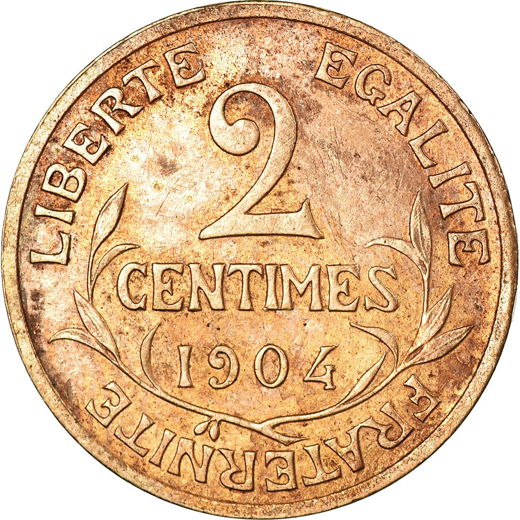Coin, France, Dupuis, 2 Centimes, 1904, Paris, EF(40-45), Bronze, KM:841