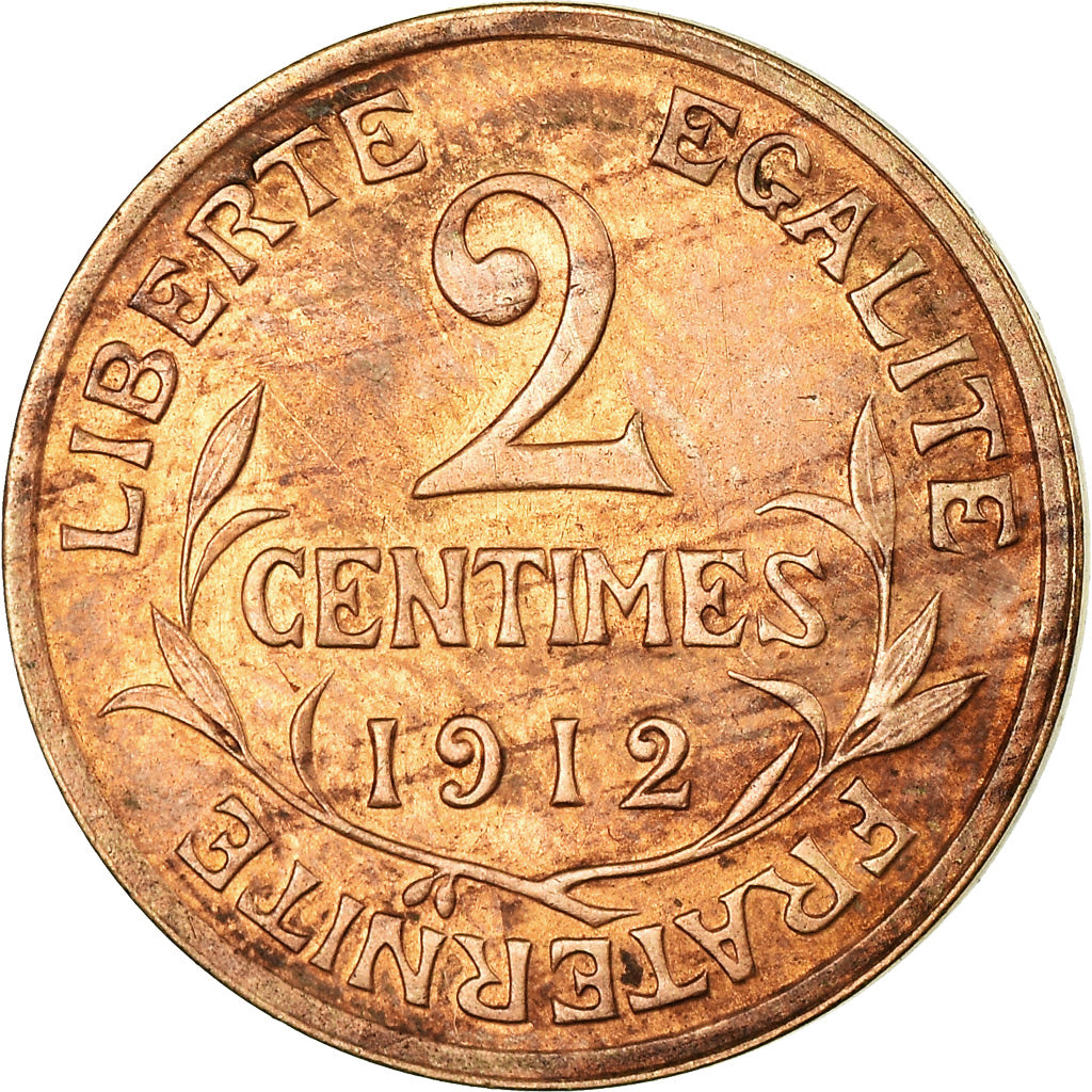 Coin, France, Dupuis, 2 Centimes, 1912, Paris, EF(40-45), Bronze, KM:841