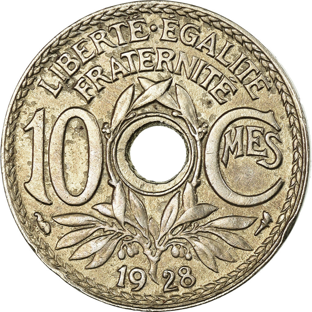Coin, France, Lindauer, 10 Centimes, 1928, EF(40-45), Copper-nickel, KM:866a