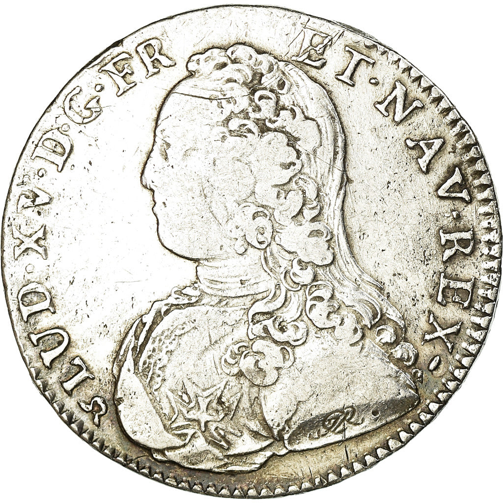 Monnaie, France, Louis XV, 1/2 Écu aux branches d'olivier, 1/2 ECU, 44 Sols