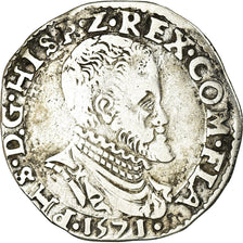 Moneda, Países Bajos españoles, Flanders, Philip II, 1/10 Ecu, 1571, Bruges