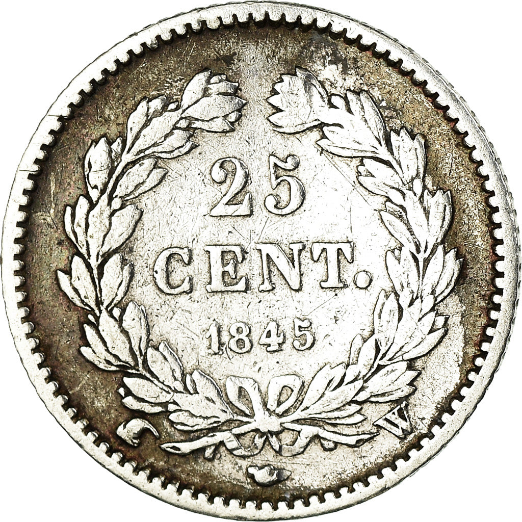 Coin, France, Louis-Philippe, 25 Centimes, 1845, Lille, EF(40-45), Silver