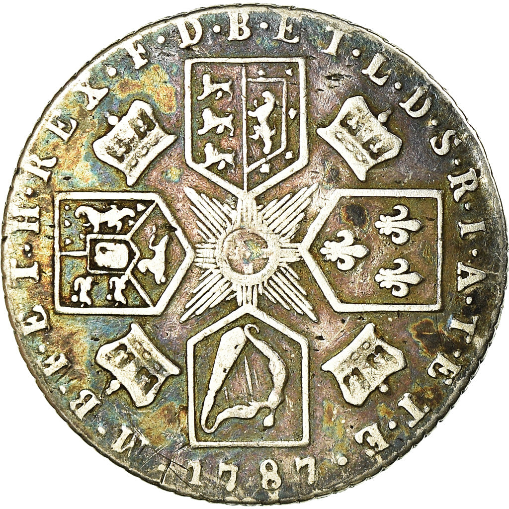 Coin, Great Britain, George III, 6 Pence, 1787, London, VF(30-35), Silver