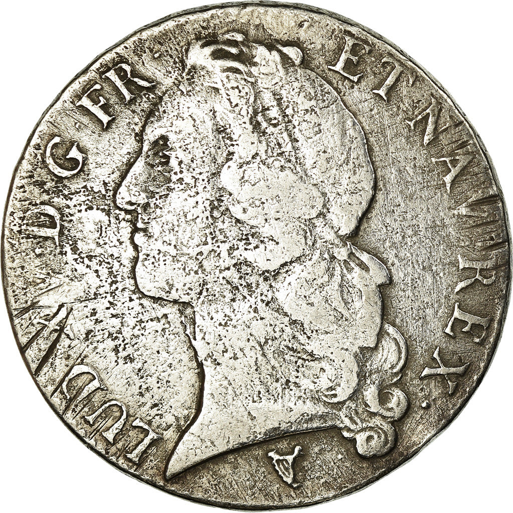Monnaie, France, Louis XV, Écu au bandeau, Ecu, 1747, Limoges, Rare, TB+