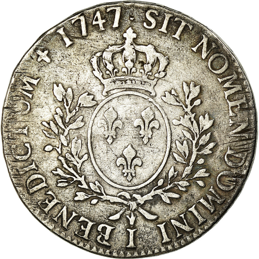 Monnaie, France, Louis XV, Écu au bandeau, Ecu, 1747, Limoges, Rare, TB+