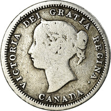 Coin, Canada, Victoria, 5 Cents, 1858, VF(20-25), Silver, KM:2