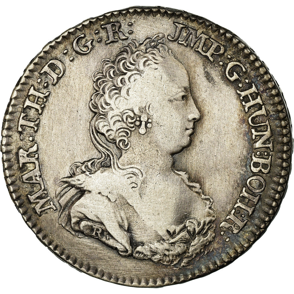 Coin, AUSTRIAN NETHERLANDS, Maria Theresa, 1/2 Ducaton, 1751, Antwerp