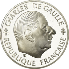 Monnaie, France, Charles de Gaulle, Franc, 1988, Paris, Proof, FDC, Argent