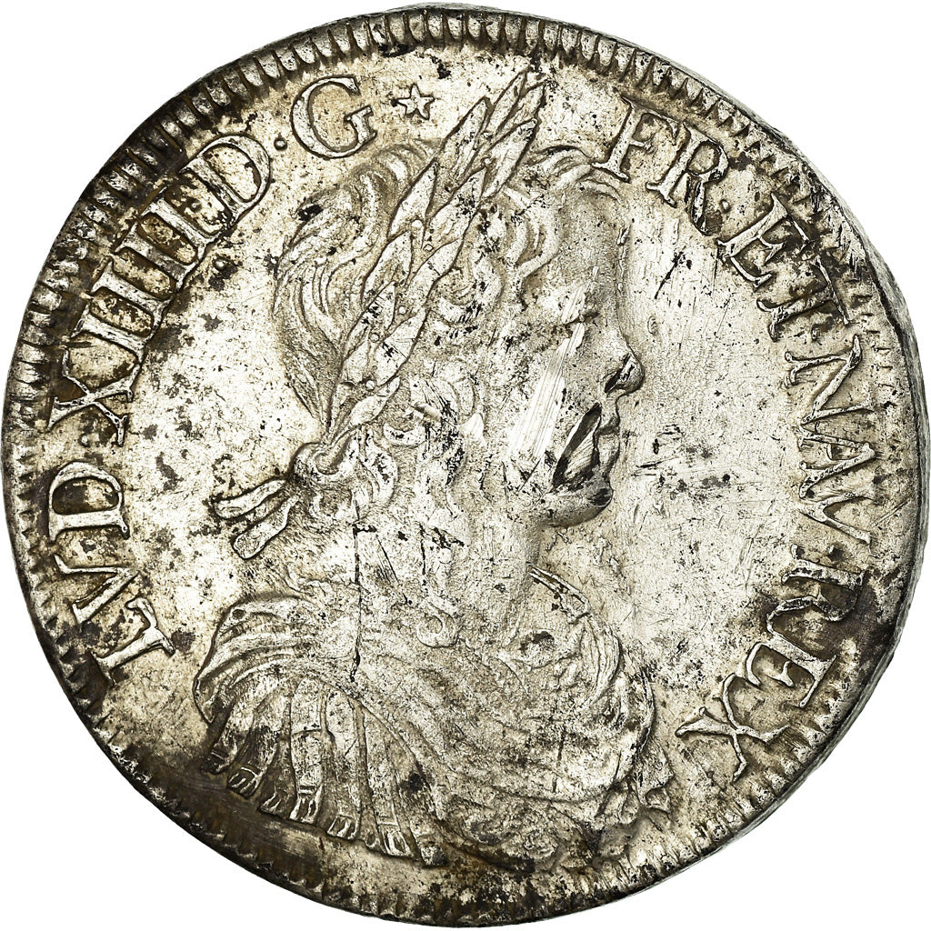Munten, Frankrijk, Louis XIV, Écu à la mèche longue, Ecu, 1651, Paris, ZF