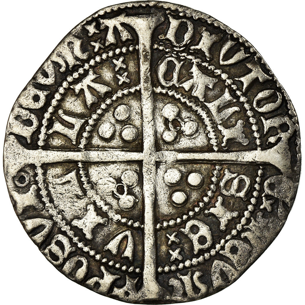 Monnaie, France, Henri VI, Gros, 1430-1434, Calais, TTB, Argent, Boudeau:1951