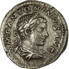 Coin, Elagabalus, Denarius, 219, Roma, AU(50-53), Silver, RIC:21