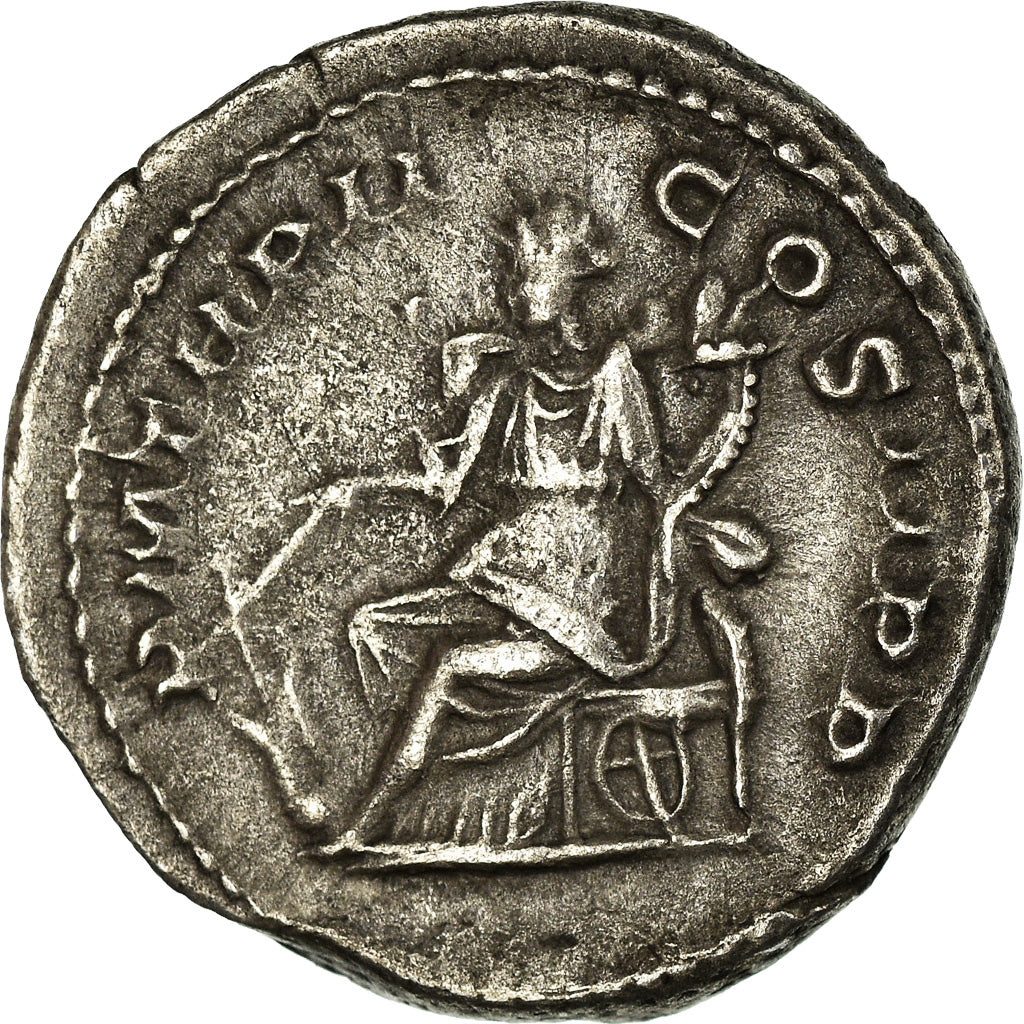 Coin, Elagabalus, Denarius, 219, Roma, AU(50-53), Silver, RIC:21