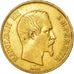 Moneta, Francja, Napoleon III, 100 Francs, 1855, Paris, EF(40-45), Złoto