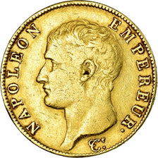 Moneda, Francia, Napoléon I, 40 Francs, 1805, Paris, MBC, Oro, KM:664.1, Le