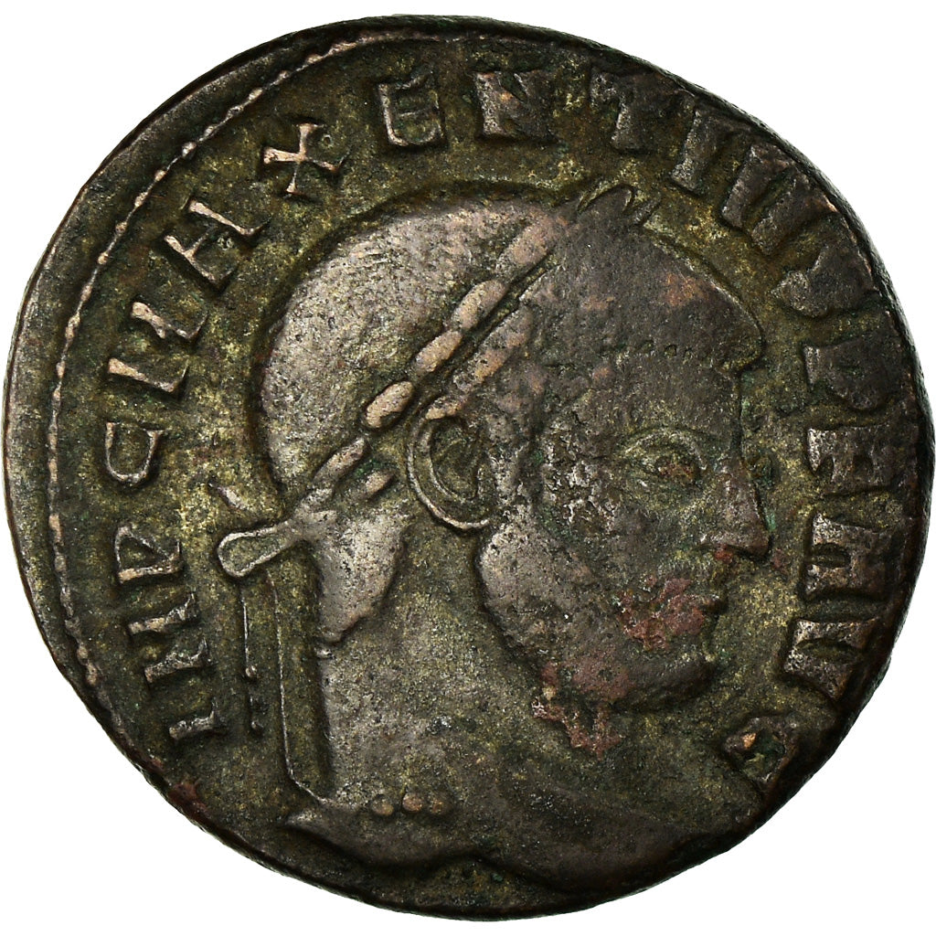 Moneta, Maxentius, Follis, 309, Ostia, EF(40-45), Miedź, RIC:35