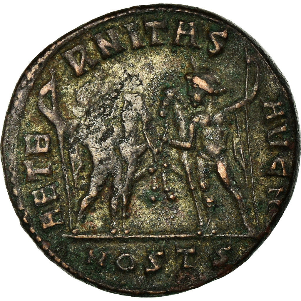 Moneta, Maxentius, Follis, 309, Ostia, EF(40-45), Miedź, RIC:35