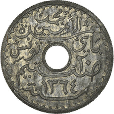 Monnaie, Tunisie, Muhammad al-Amin Bey, 20 Centimes, AH 1364/1945, Paris, ESSAI